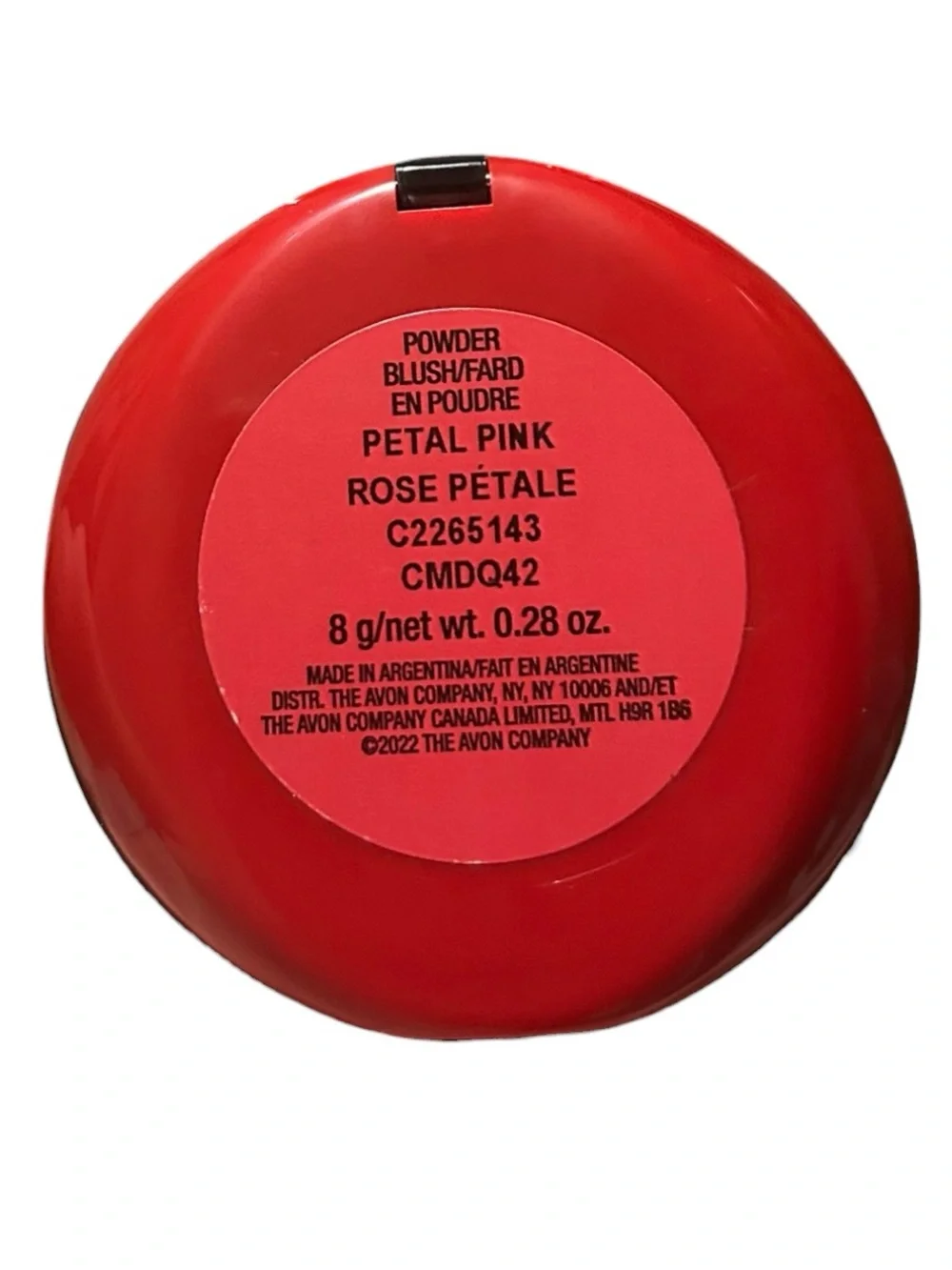 Avon fmg GLIMMER Powder Blush- Petal Pink